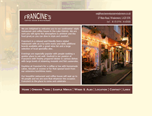 Tablet Screenshot of francinesrestaurantwindermere.co.uk